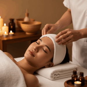 freepik a cinematic closeup spa scene focusing on the clie 47793